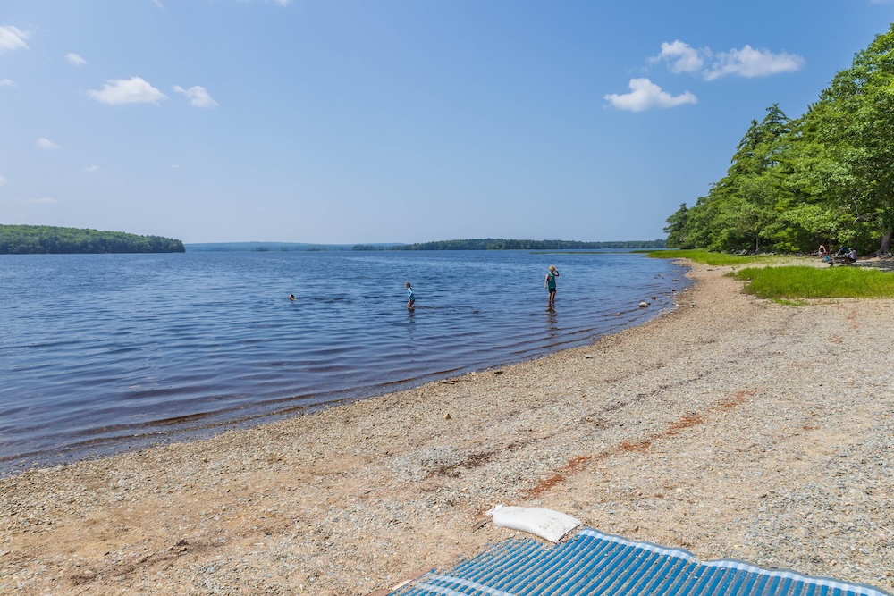 Merrymakedge Beach on Kejimkujik Lake