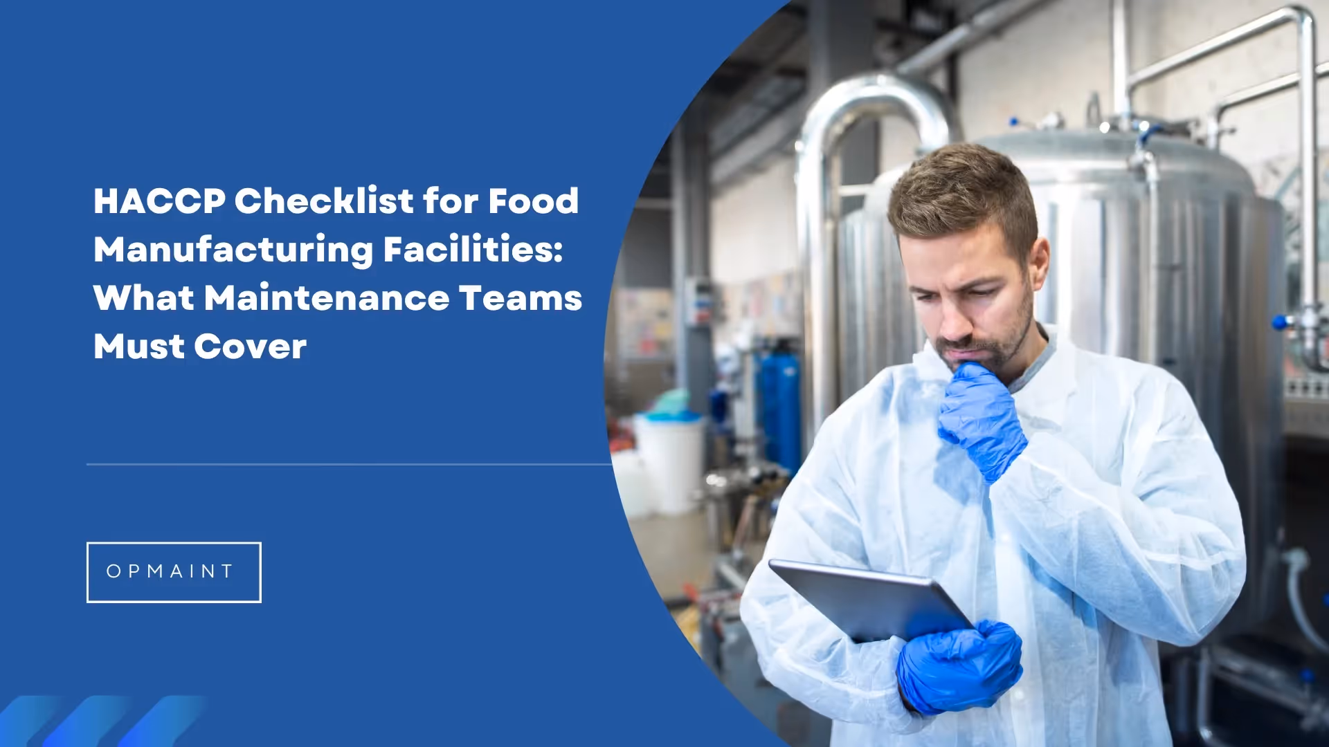 Haccp checklist for food manufacturing