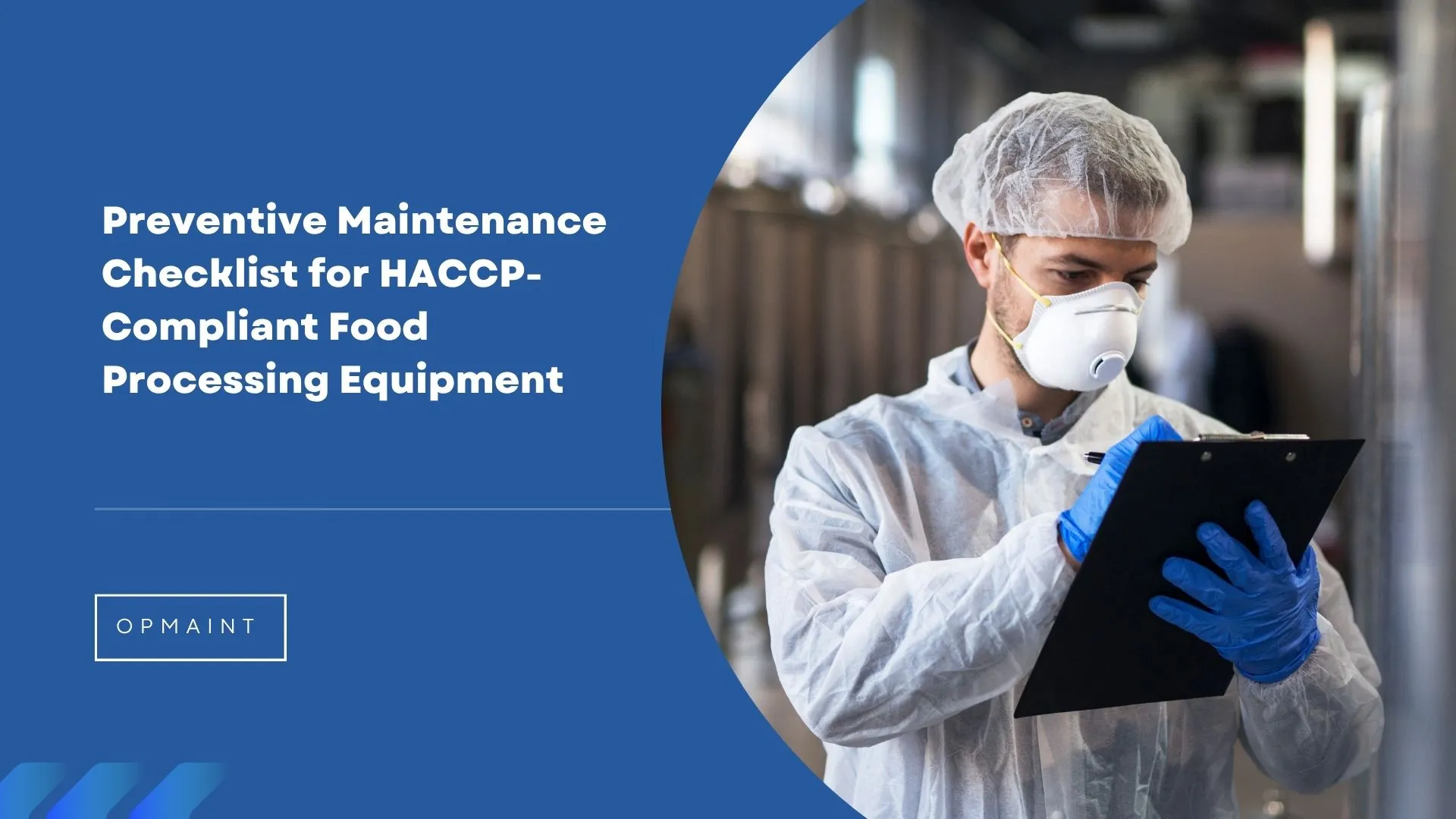 Preventive maintenance checklist for haccp