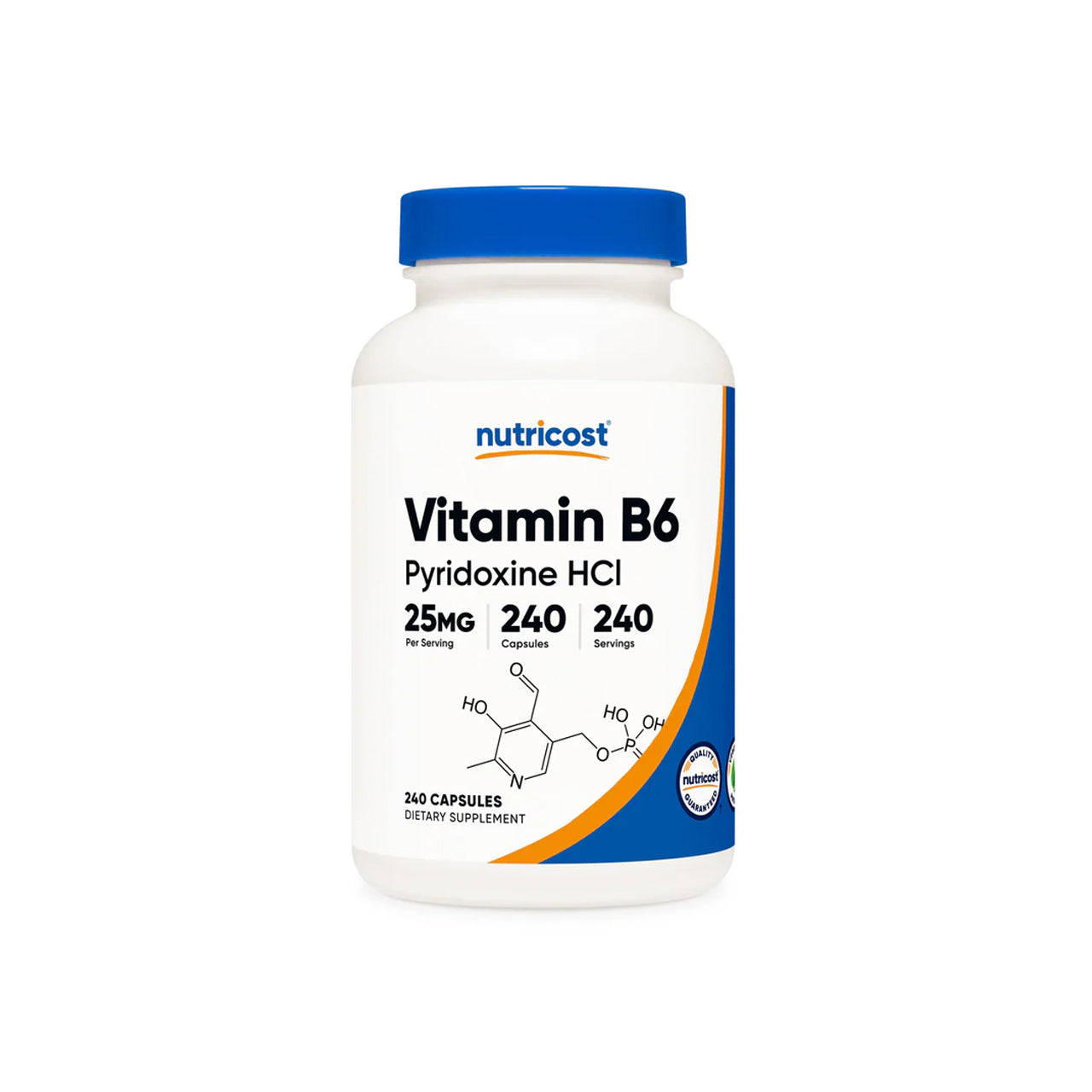 Vitamin B6 (Pyridoxine HCI) 25 mg 240 Capsules