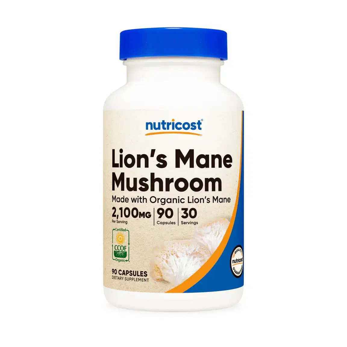 Lion's Mane Mushroom Capsules (MWO) 2100 mg 90 Capsules