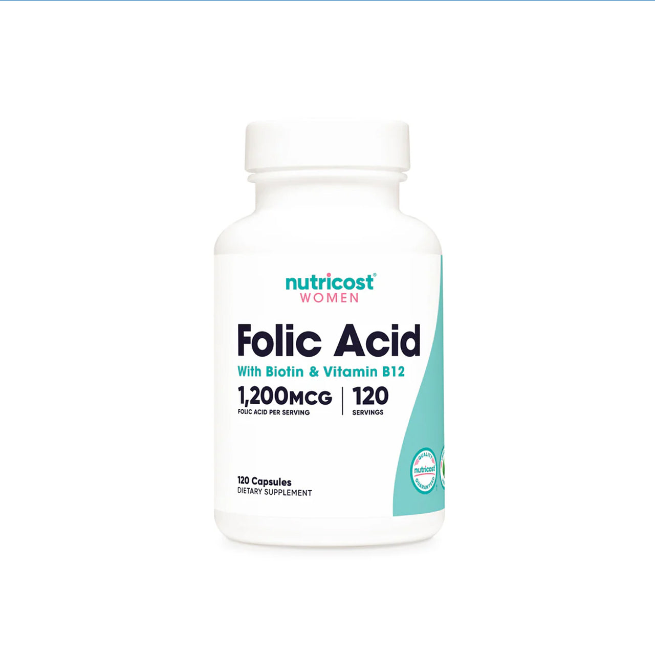 Folic Acid for Women 1200 mg 120 Capsules
