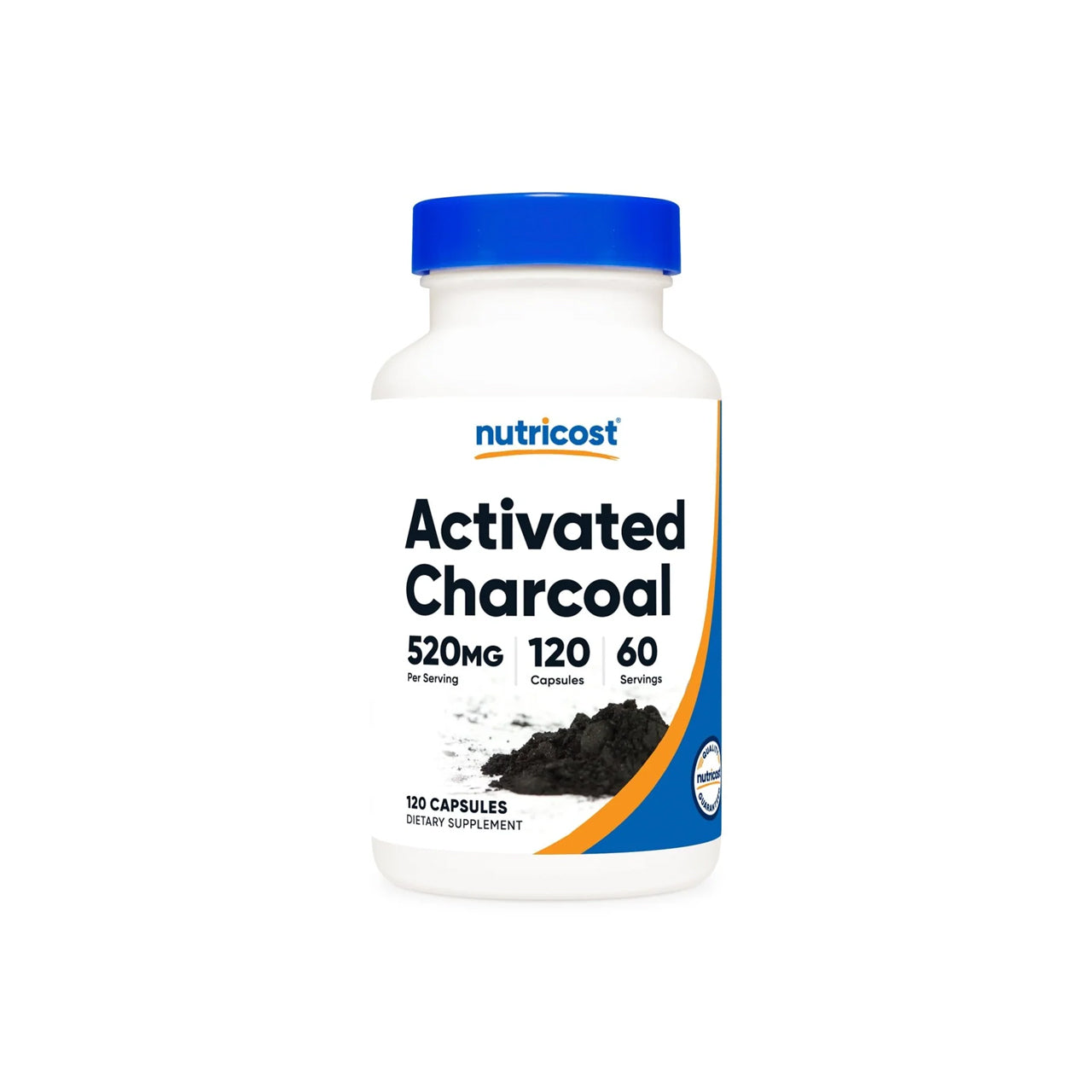 Activated Charcoal 520 mg 120 Capsules