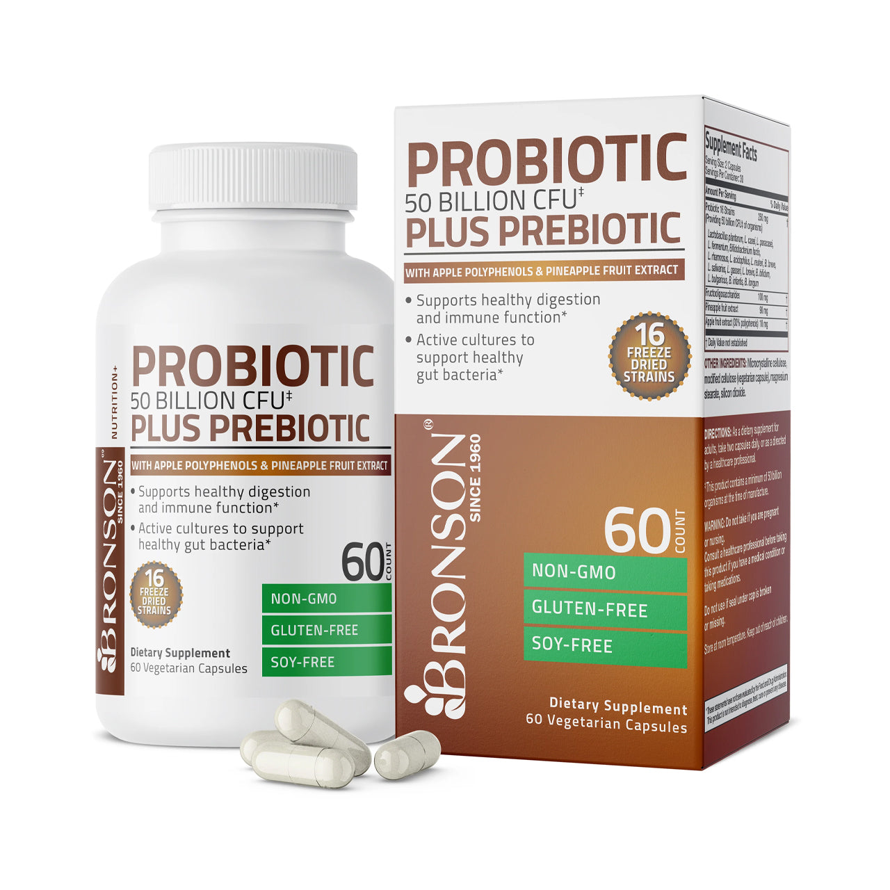 Men's Probiotic plus Prebiotic 50 BILLION 60 Capsules