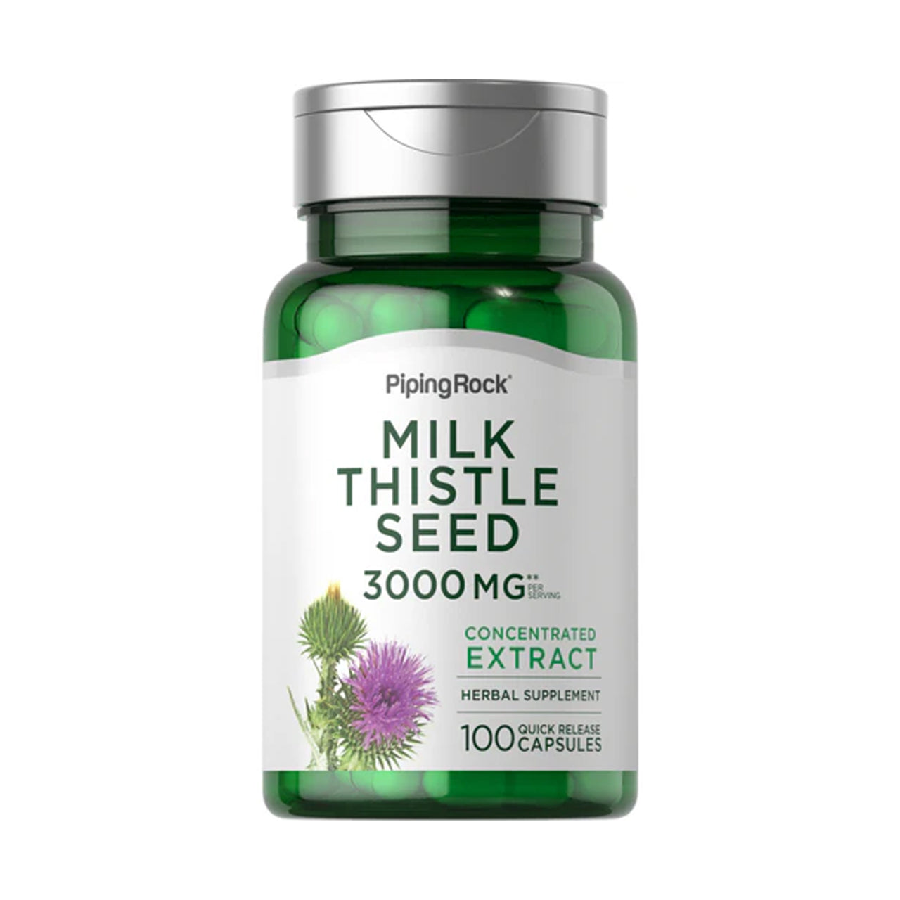 Milk Thistle Seed 3000 MG 100 Capsules