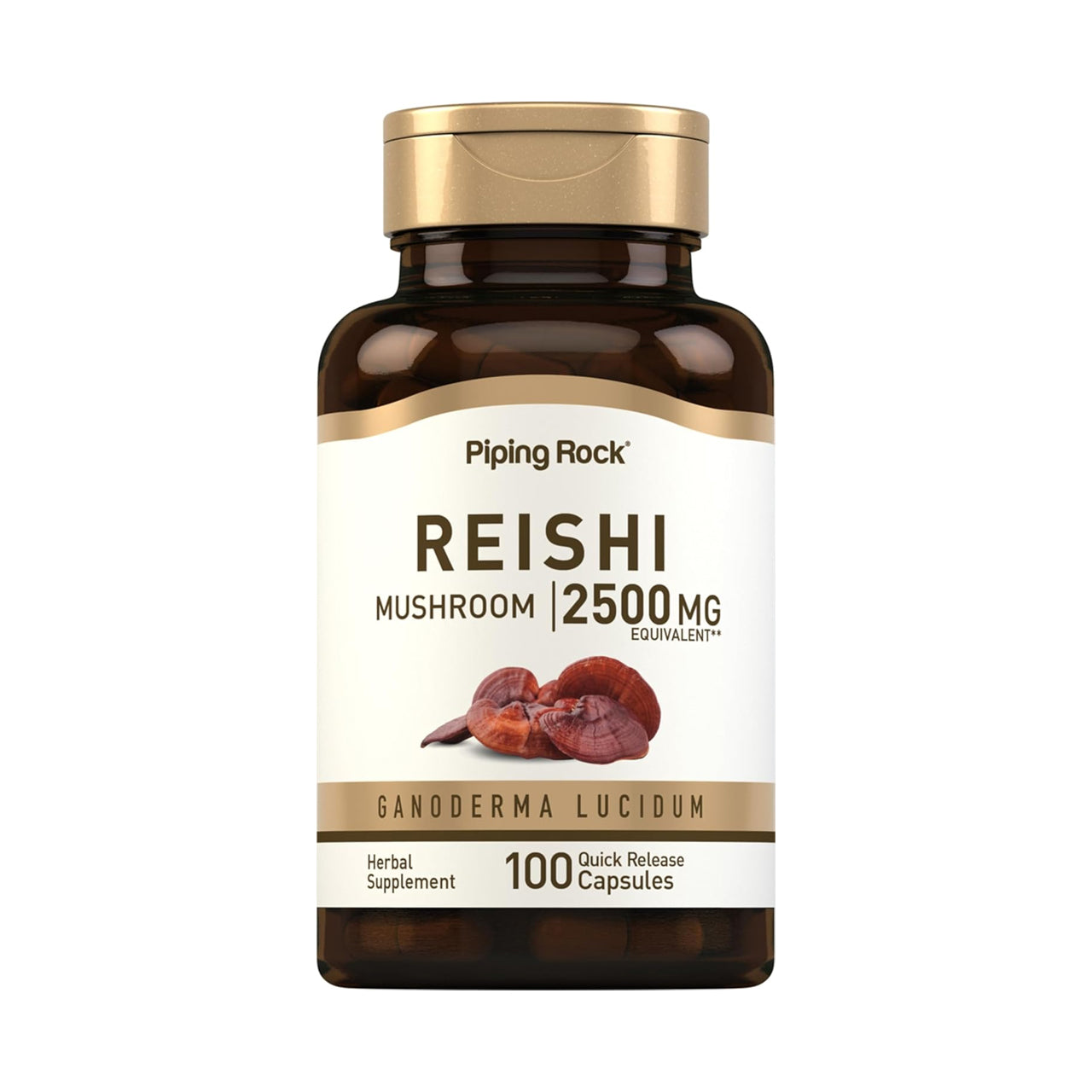 Reishi Mushroom 2500 MG 100 Capsules