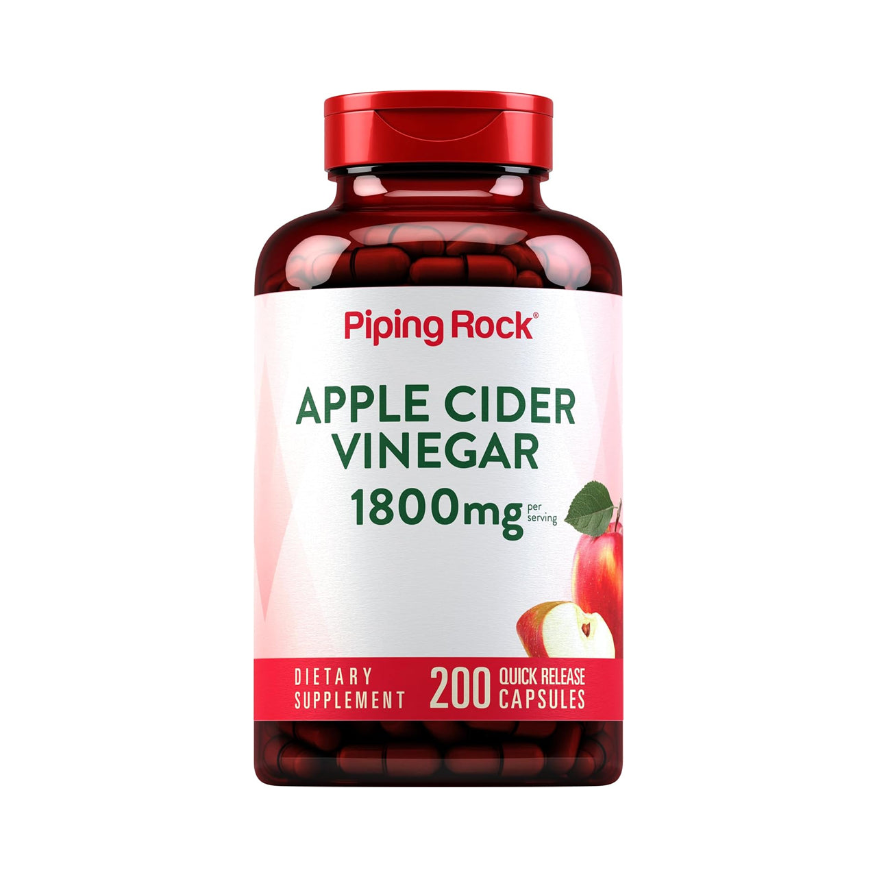 Apple Cider Vinegar 1800 mg 200 Capsules