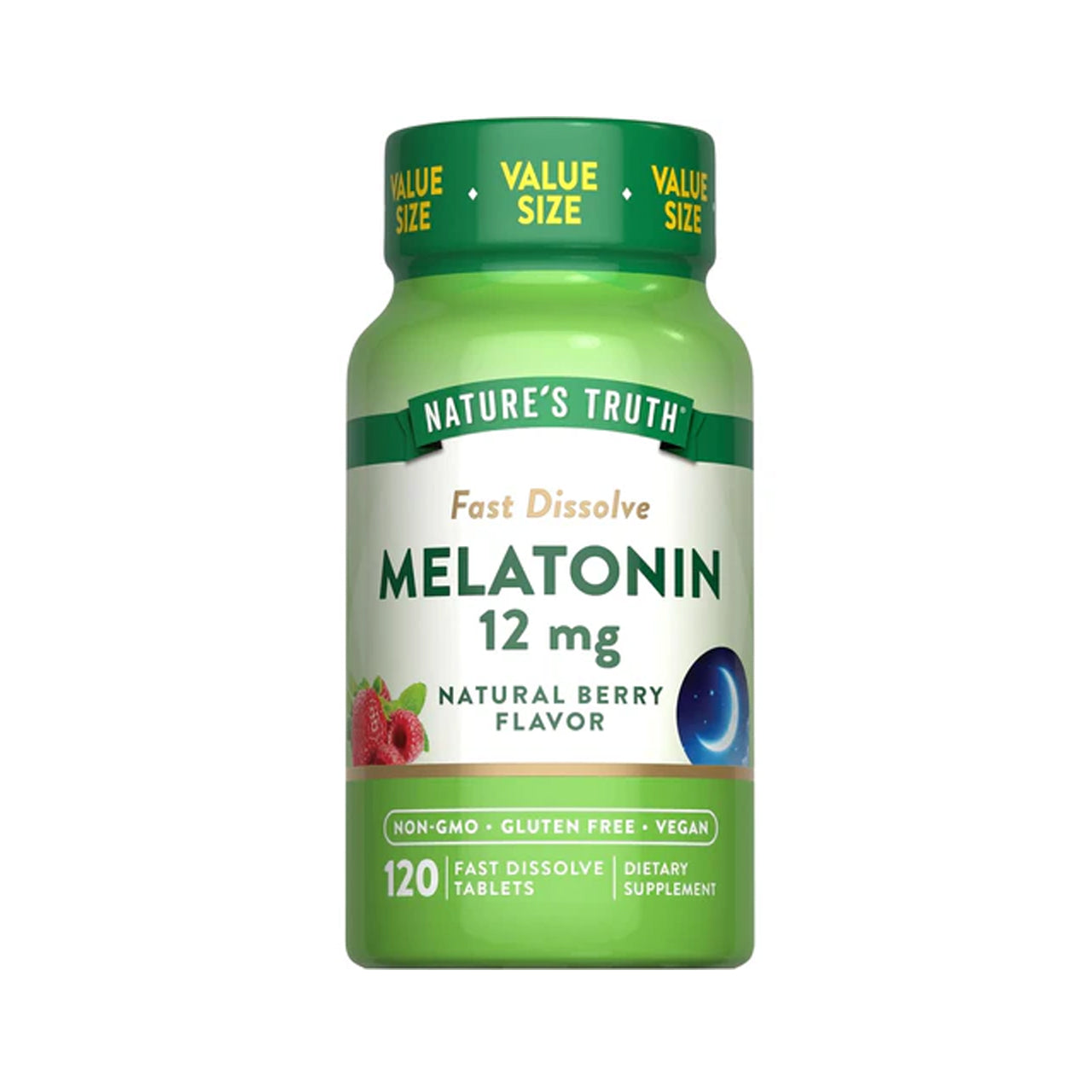 Fast Dissolve Melatonin 12 mg 120 Tablets