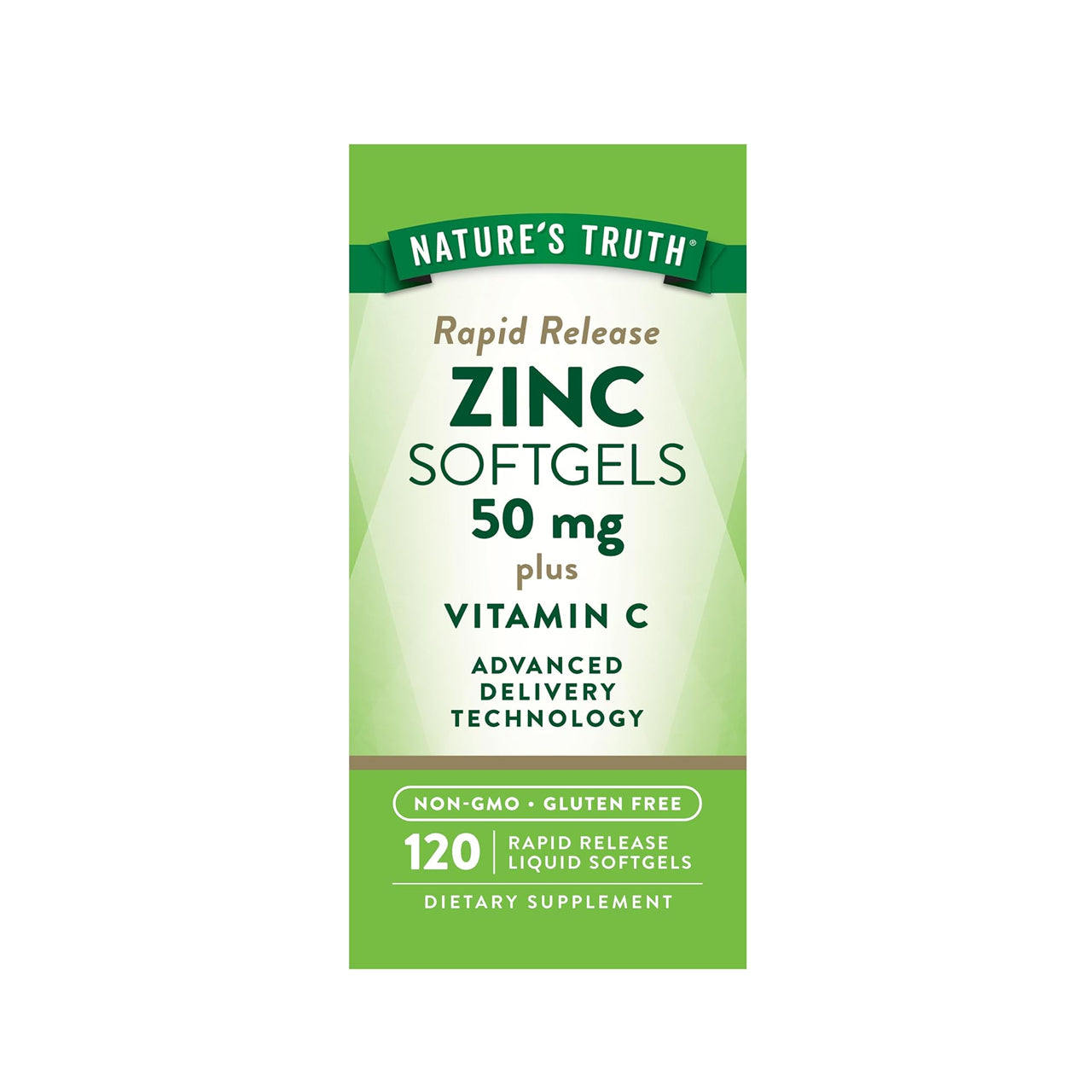 Zinc + Vitamin C (50 mg+ 90 mg) 120 softgels