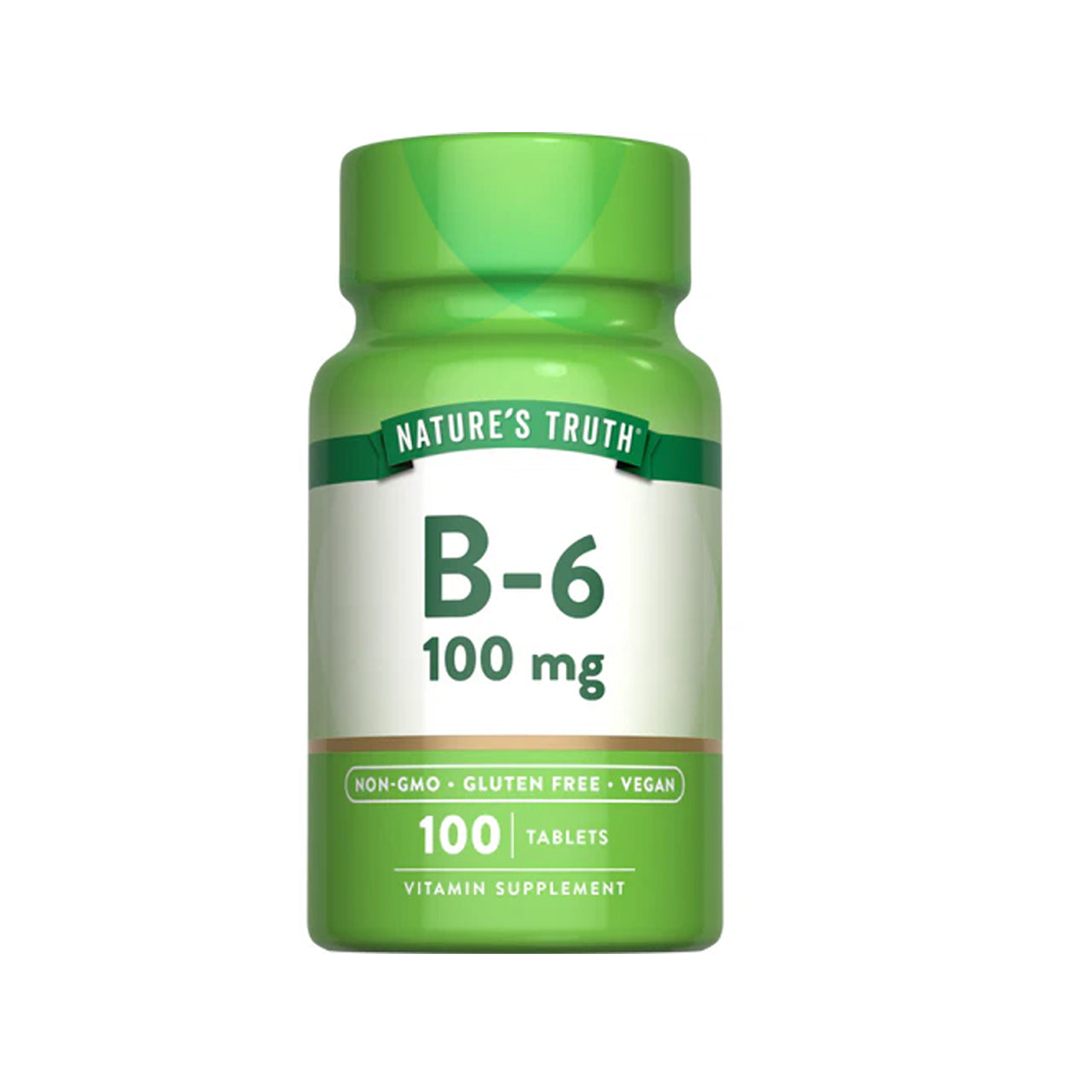 Vitamin B-6 100 mg 100 Tablets