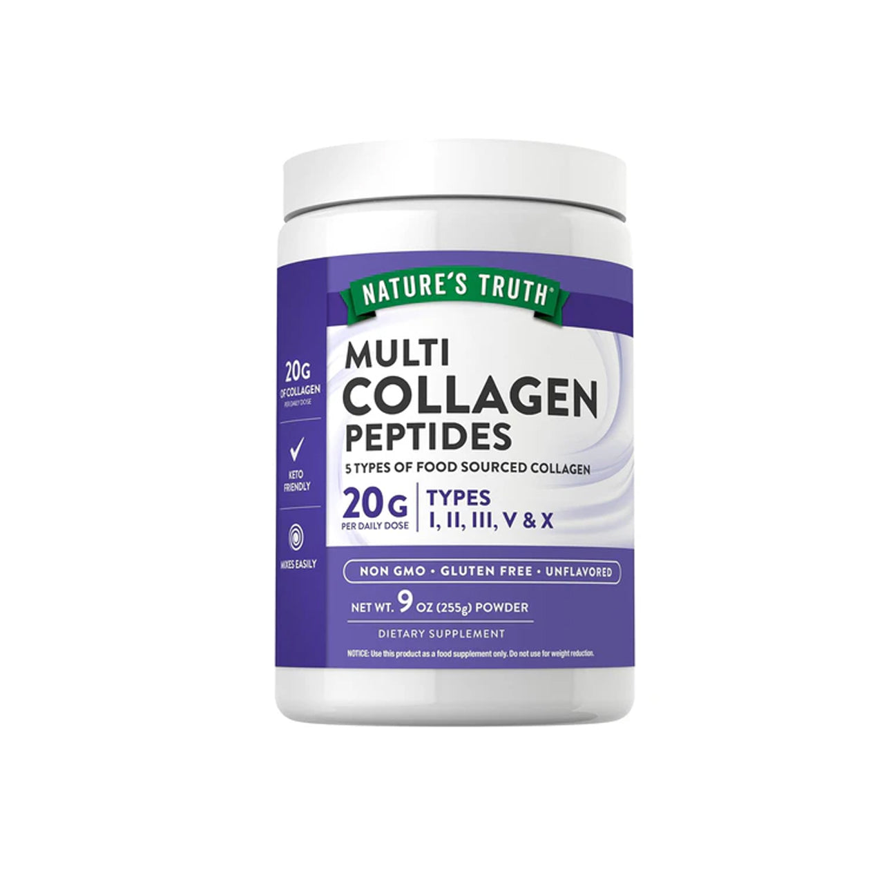 Multi Collagen Peptides Types I, II, III, V & X 255 g