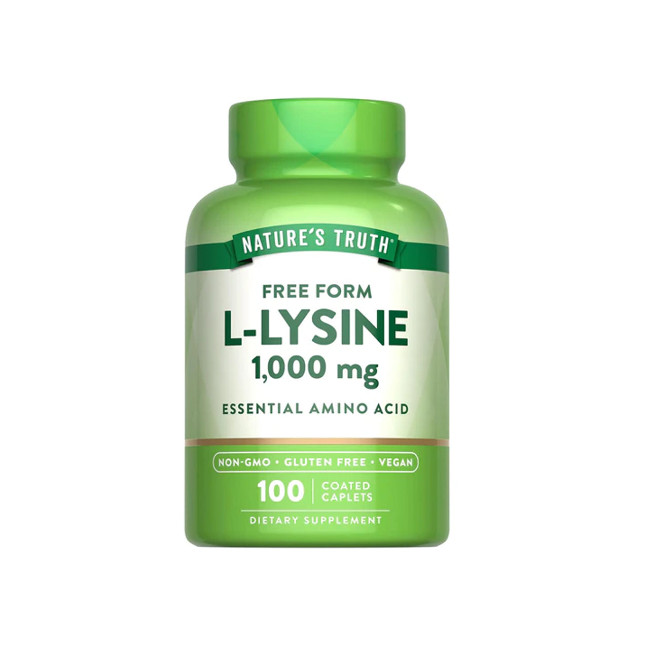 L-Lysine 1000 mg 100 Coated Caplets