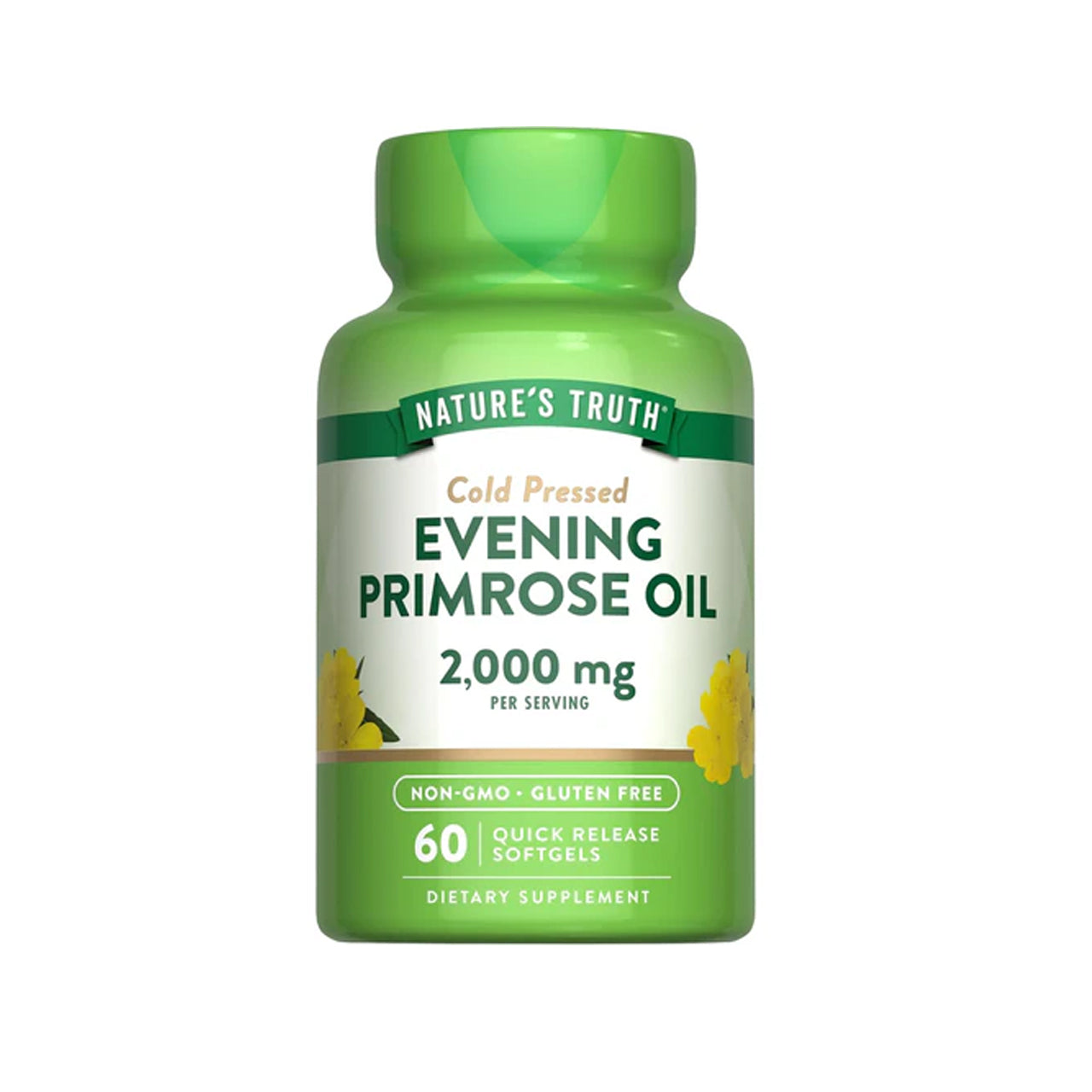 زيت زهرة الربيع المسائية 2000 ملغ 60 كبسولة هلامية