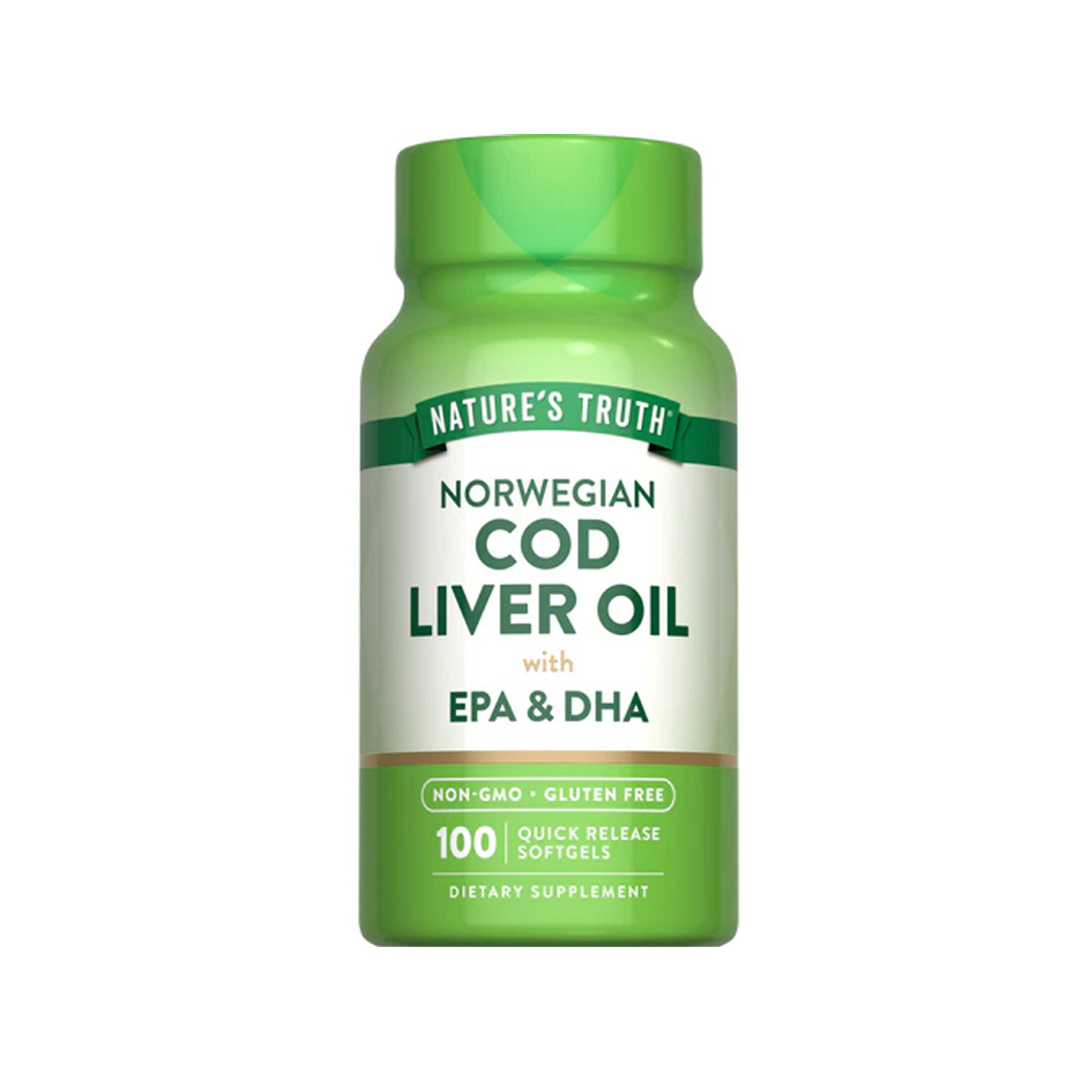 Cod Liver Oil with EPA & DHA 415 mg 100 Softgels