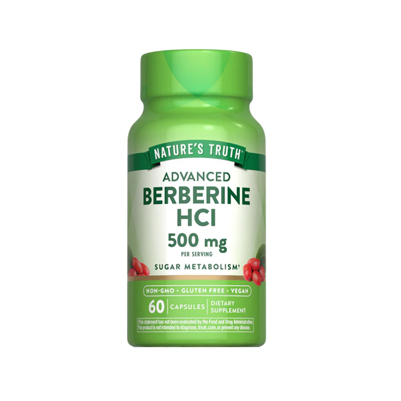 Berberine HCI 500 Mg 60 Capsules