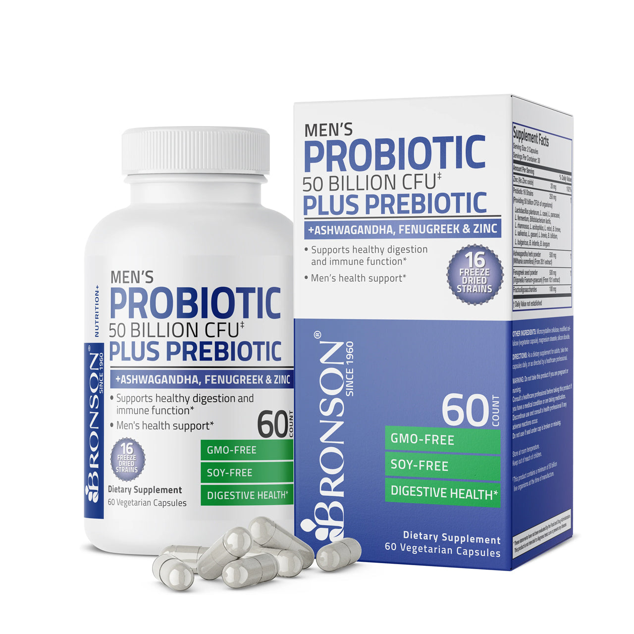 Men's Probiotic 50 BILLION CFU 60 Capsules