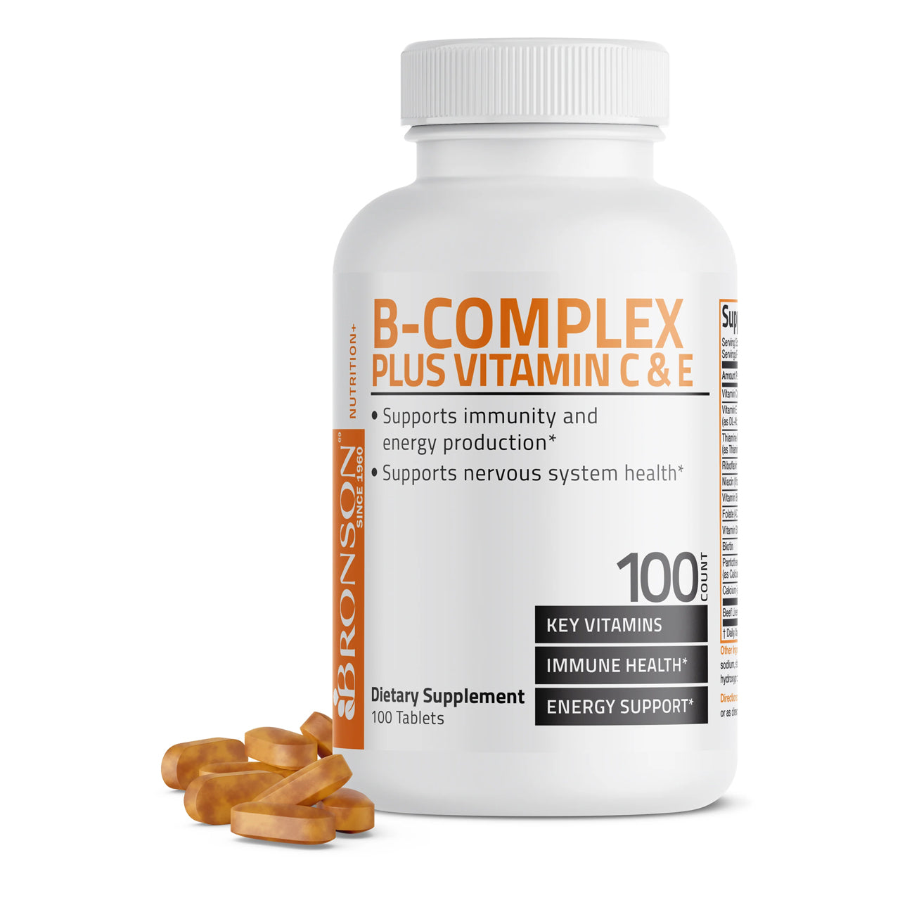B-Complex Plus Vitamin C & E 100 Capsules