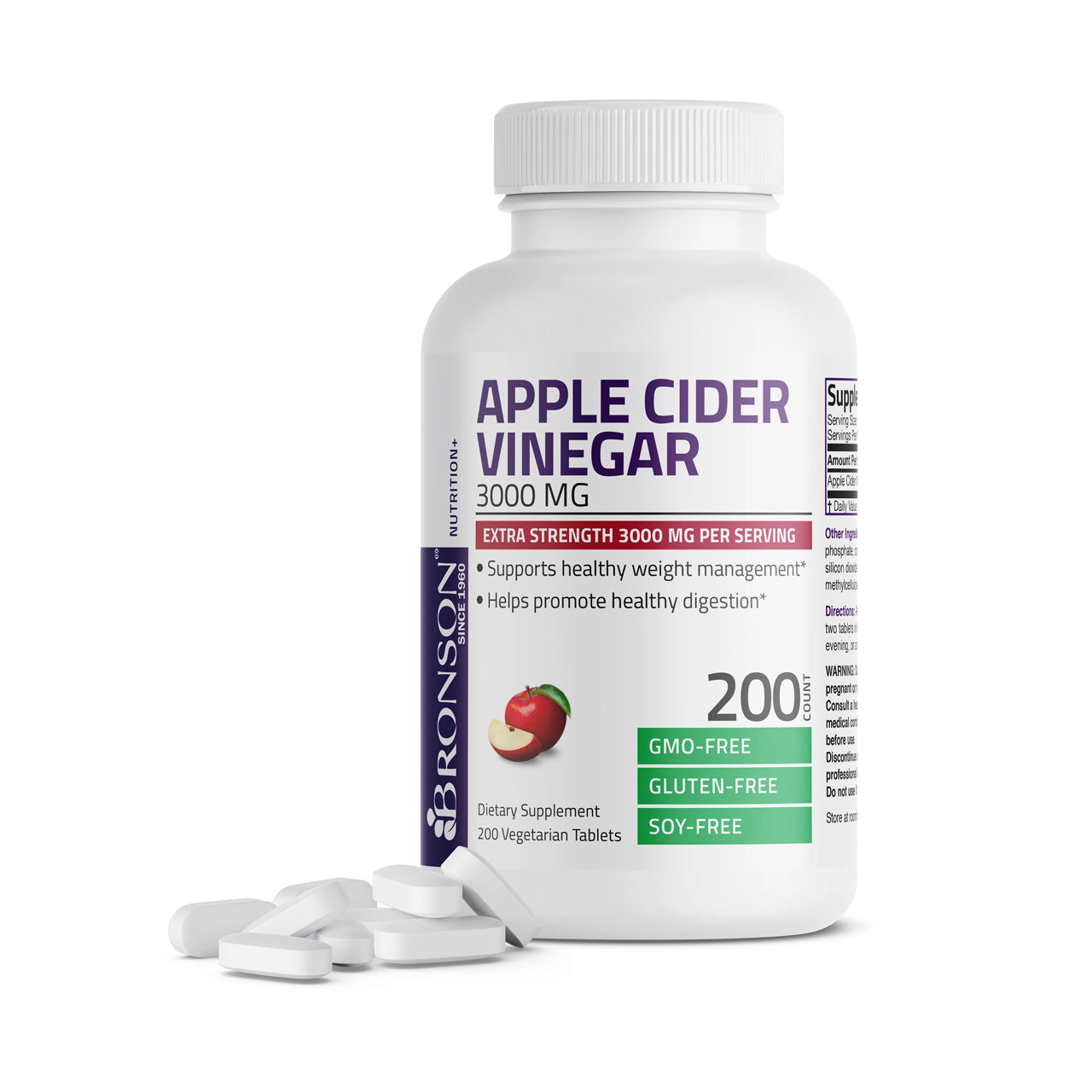 Apple Cider Vinegar 3000 Mg 200 Capsules
