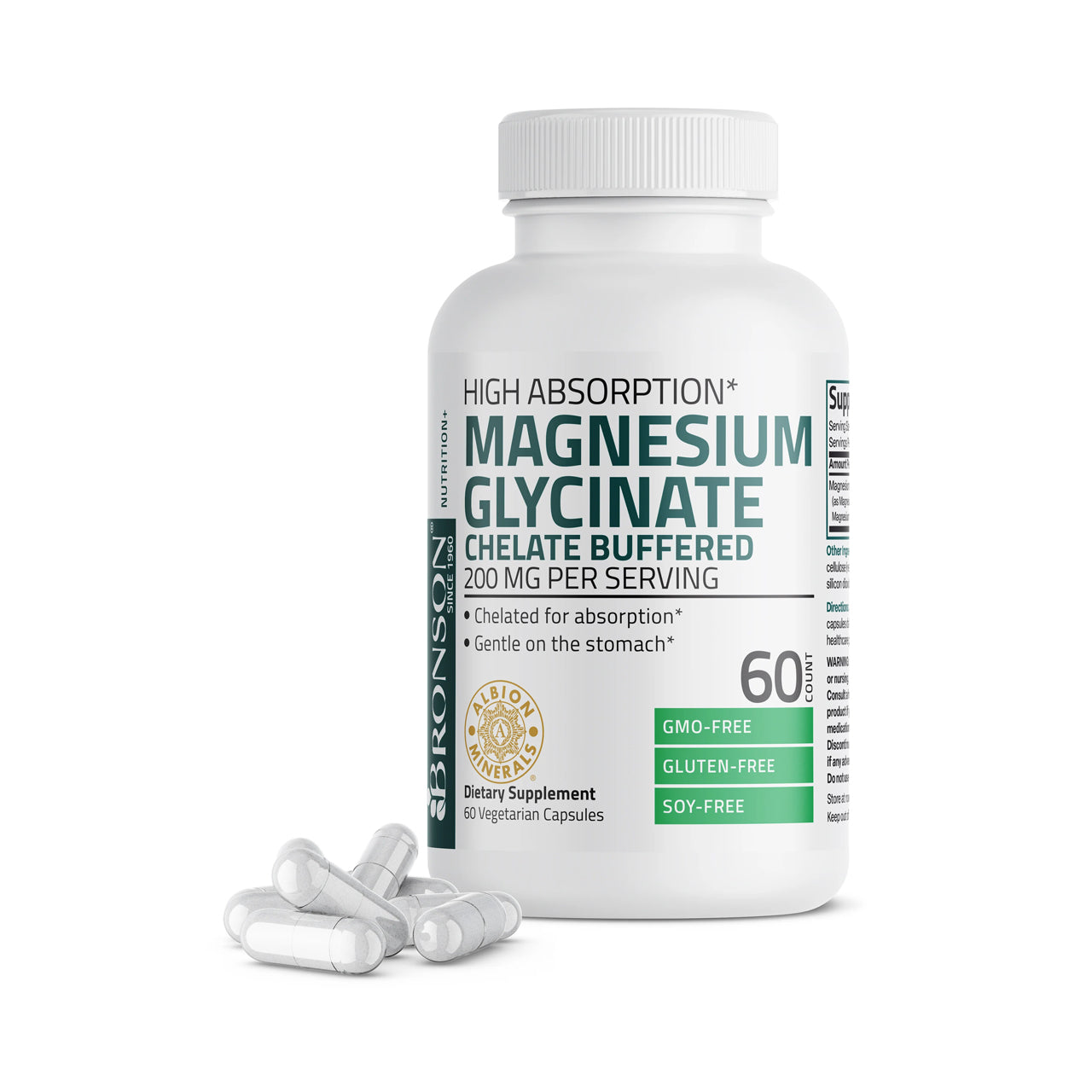 Magnesium Glycinate 200 Mg 60 Capsules