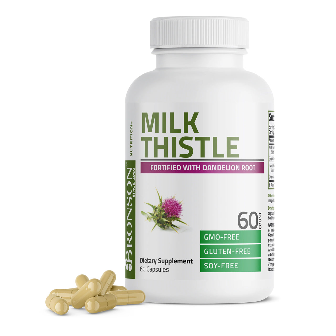 Milk Thistle with Dandelion Root (1000 Mg+ 50 Mg) 60 Capsules