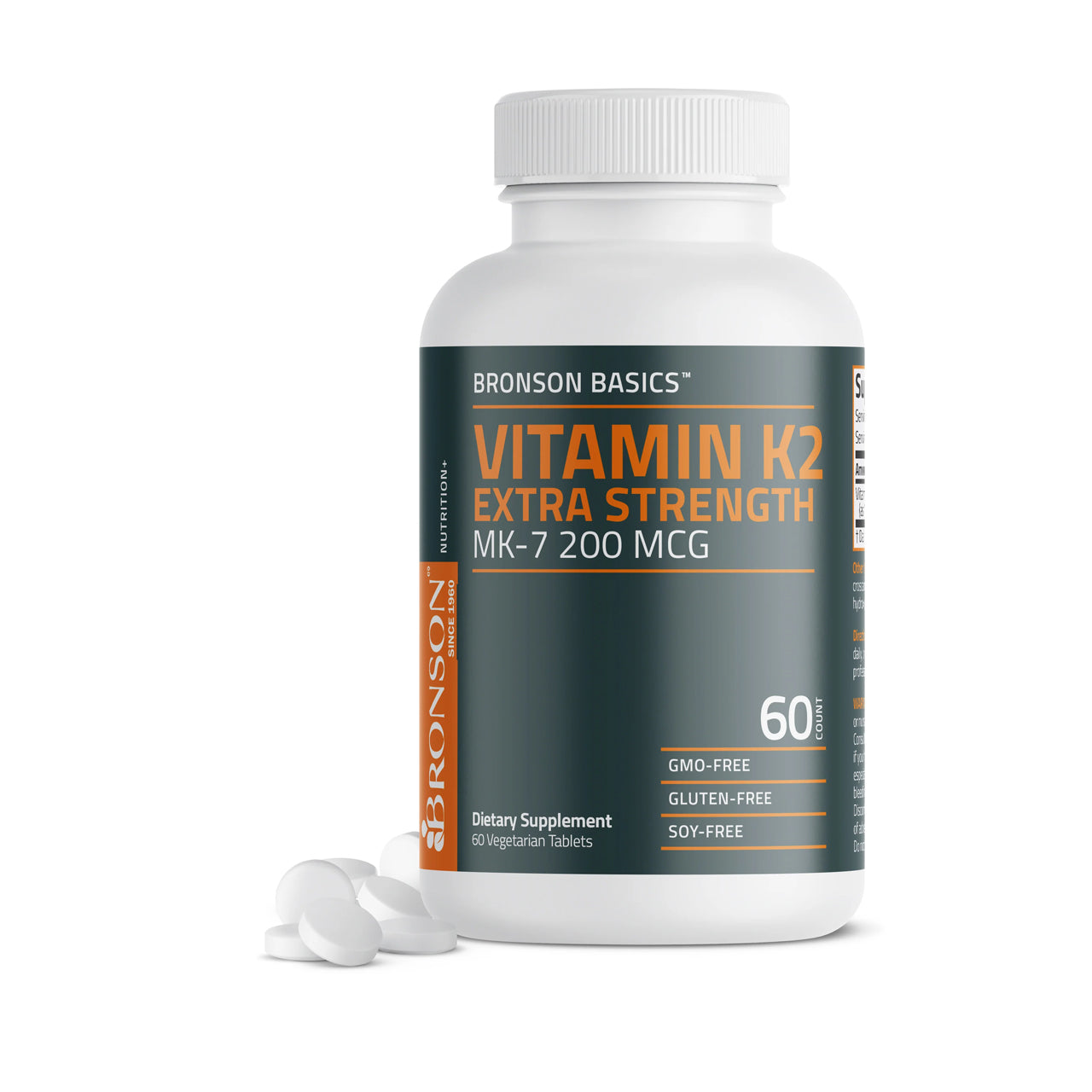 Vitamin K2 Extra Strength MK-7 200 MCG 60 Capsules