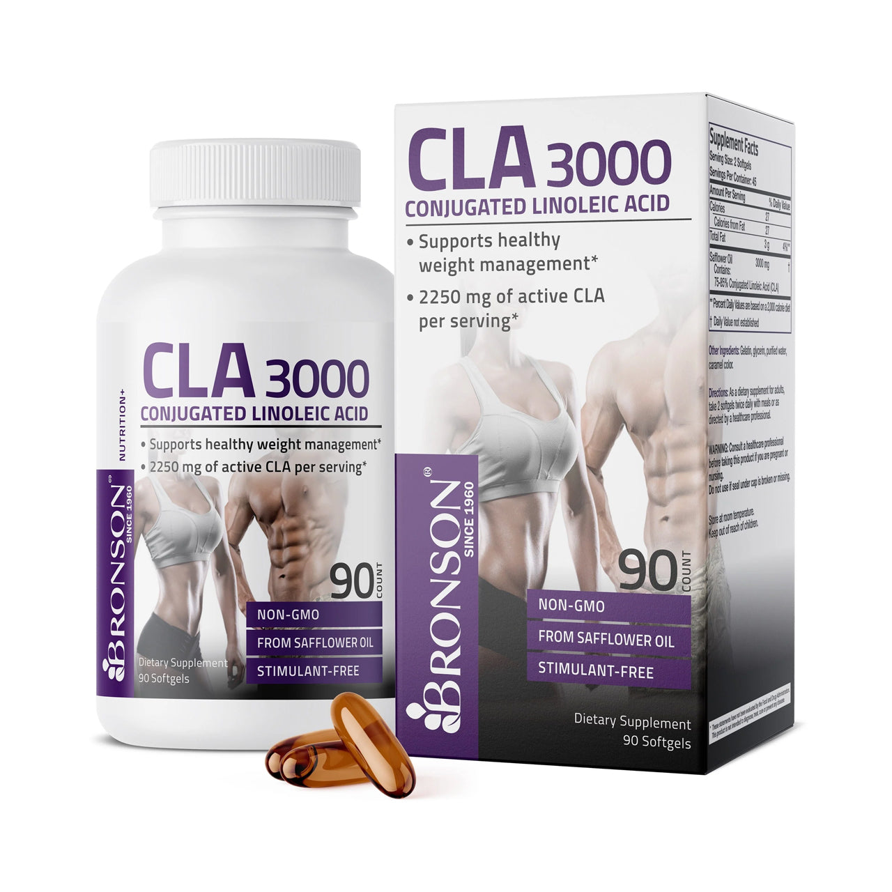 Conjugated Linoleic Acid (CLA) 3000 90 Softgels
