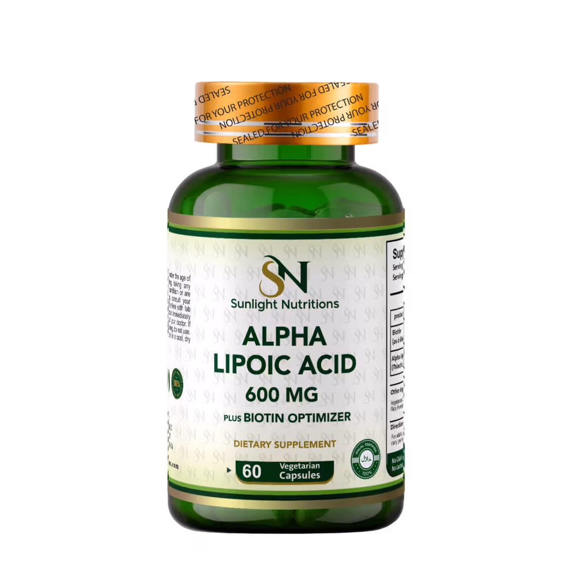 Alpha Lipoic Acid 600 mg 60 Capsules