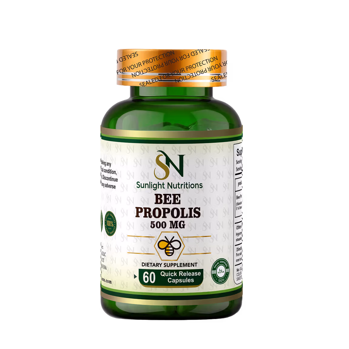 Bee Propolis 500 mg 60 Capsules