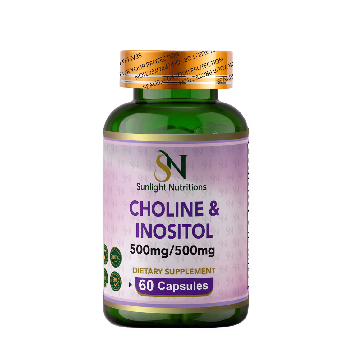 Choline & Inositol 500mg/500mg 60 Capsules