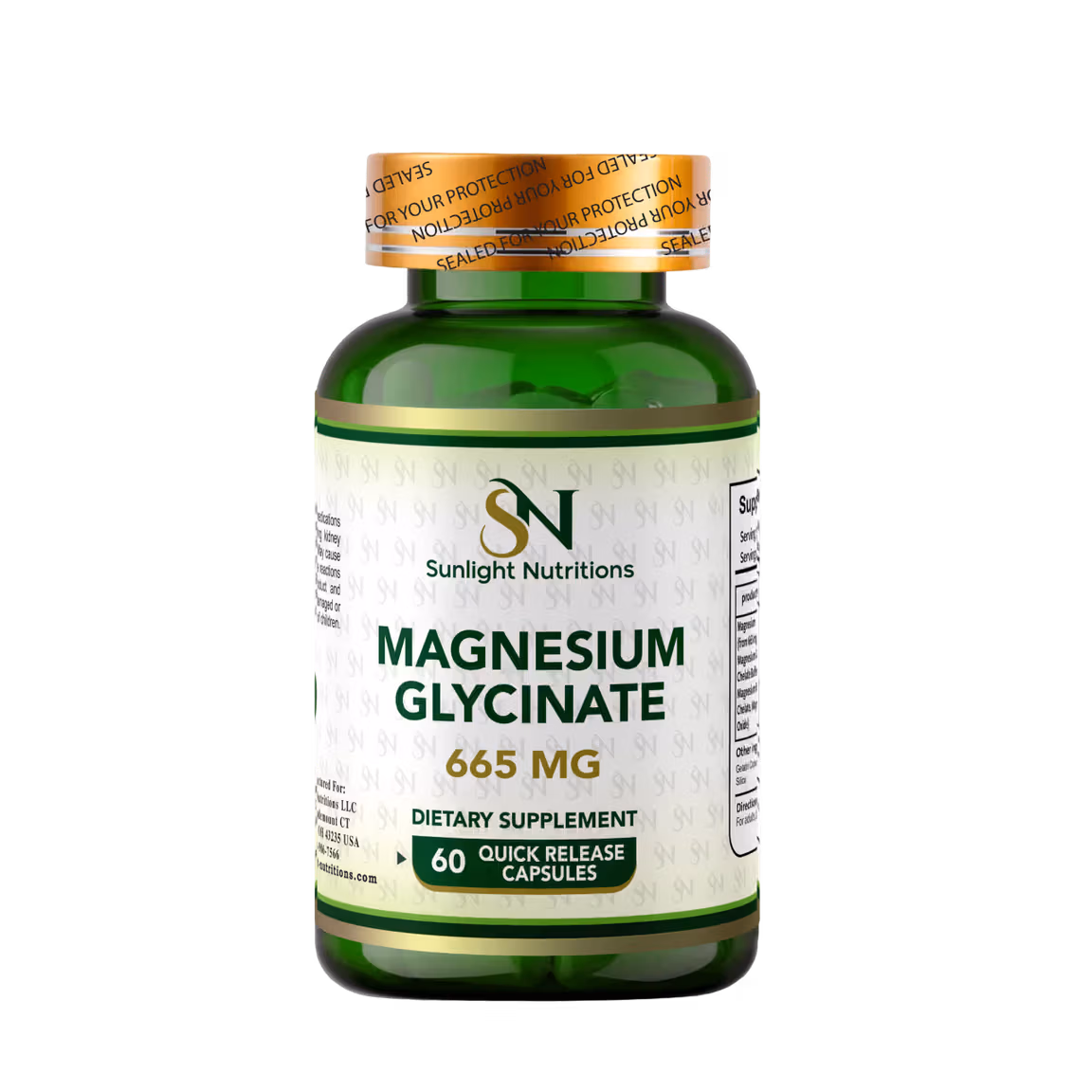 Magnesium Glycinate 665 mg 60 Capsules