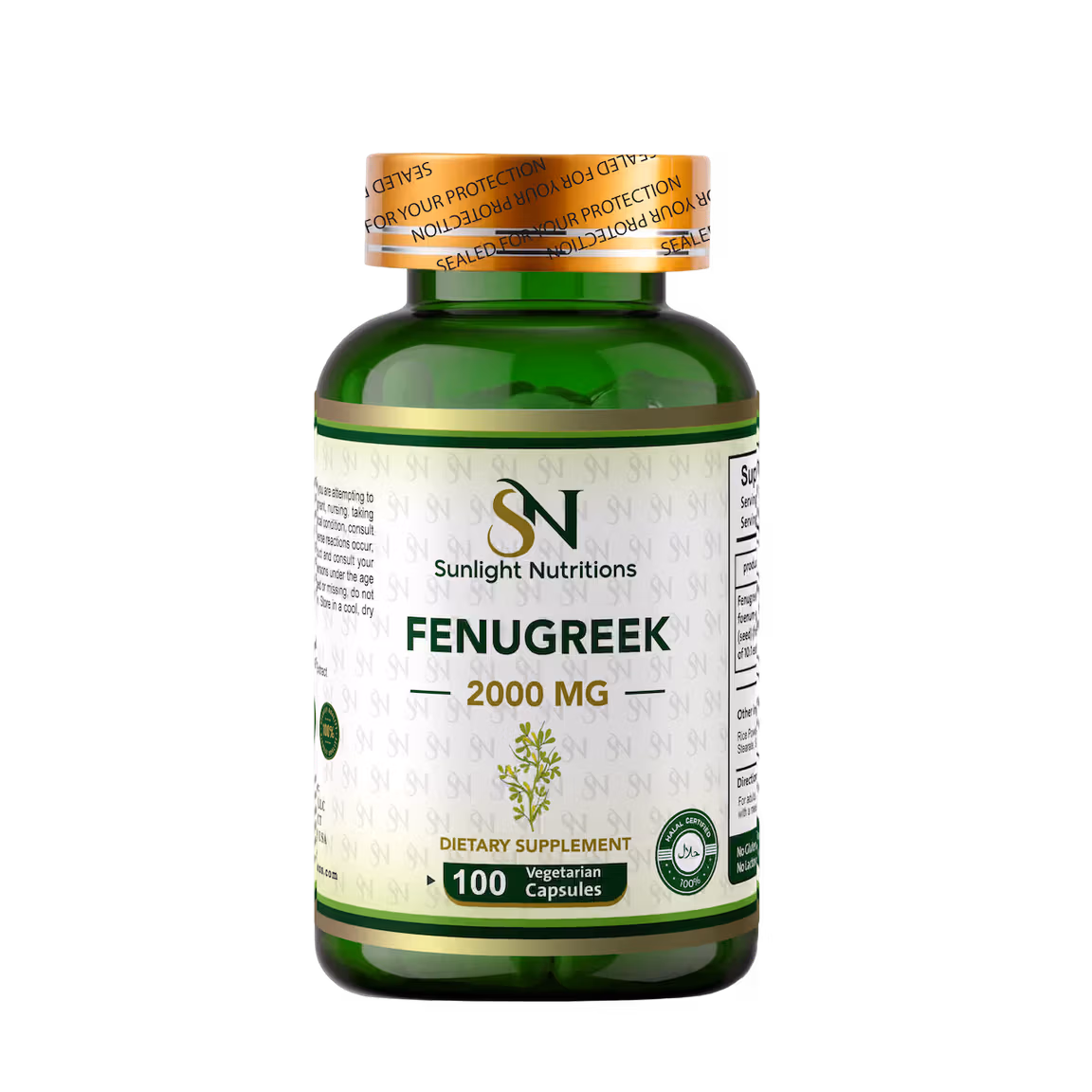 Fenugreek 2000 mg 100 Capsules