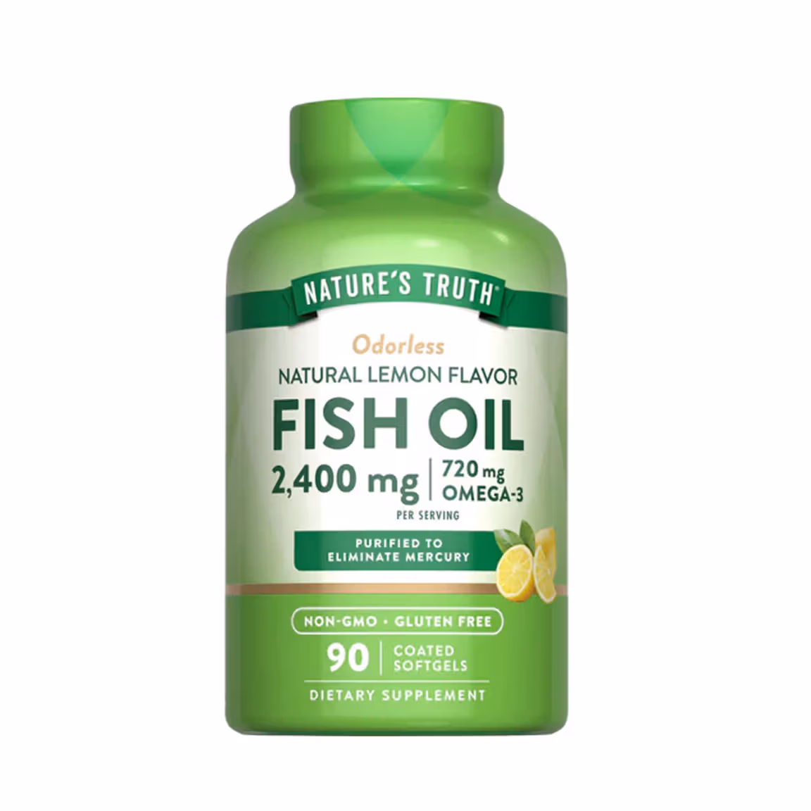 Fish Oil 2400 mg 720 mg Omega-3 90 Softgels