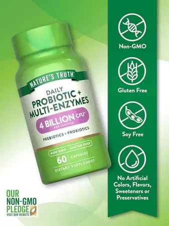 Probiotic + multi-enzymes 4 BILLION CFU 60 Capsules