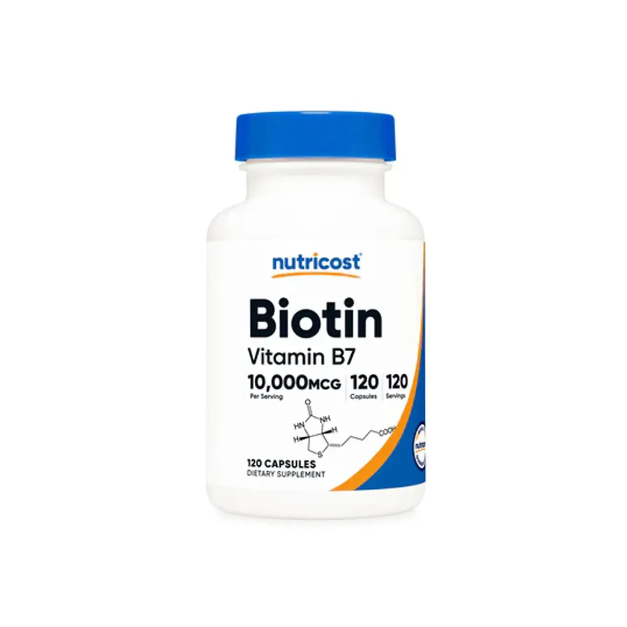 Biotin 10000 mcg 120 Capsules