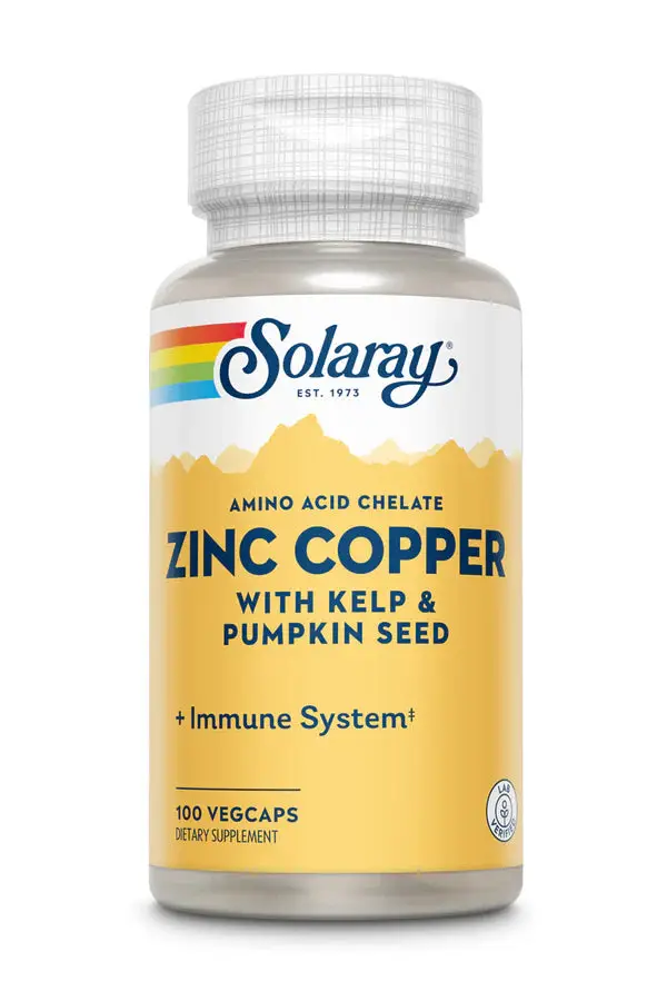 Zinc Copper, 100 Veggie Capsules