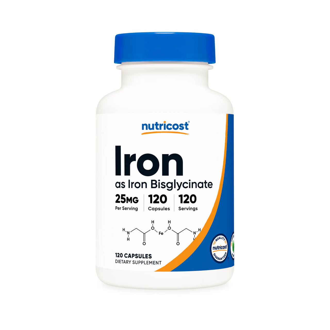 Iron Bisglycinate 25 mg 120 Capsules