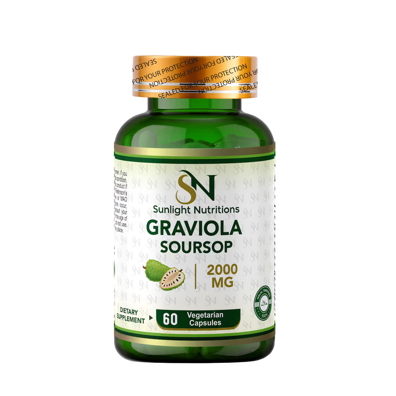 Graviola Soursop 2000 MG 60 Capsules