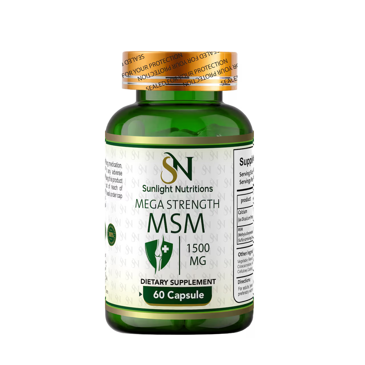 MSM 1500 mg 60 Capsules