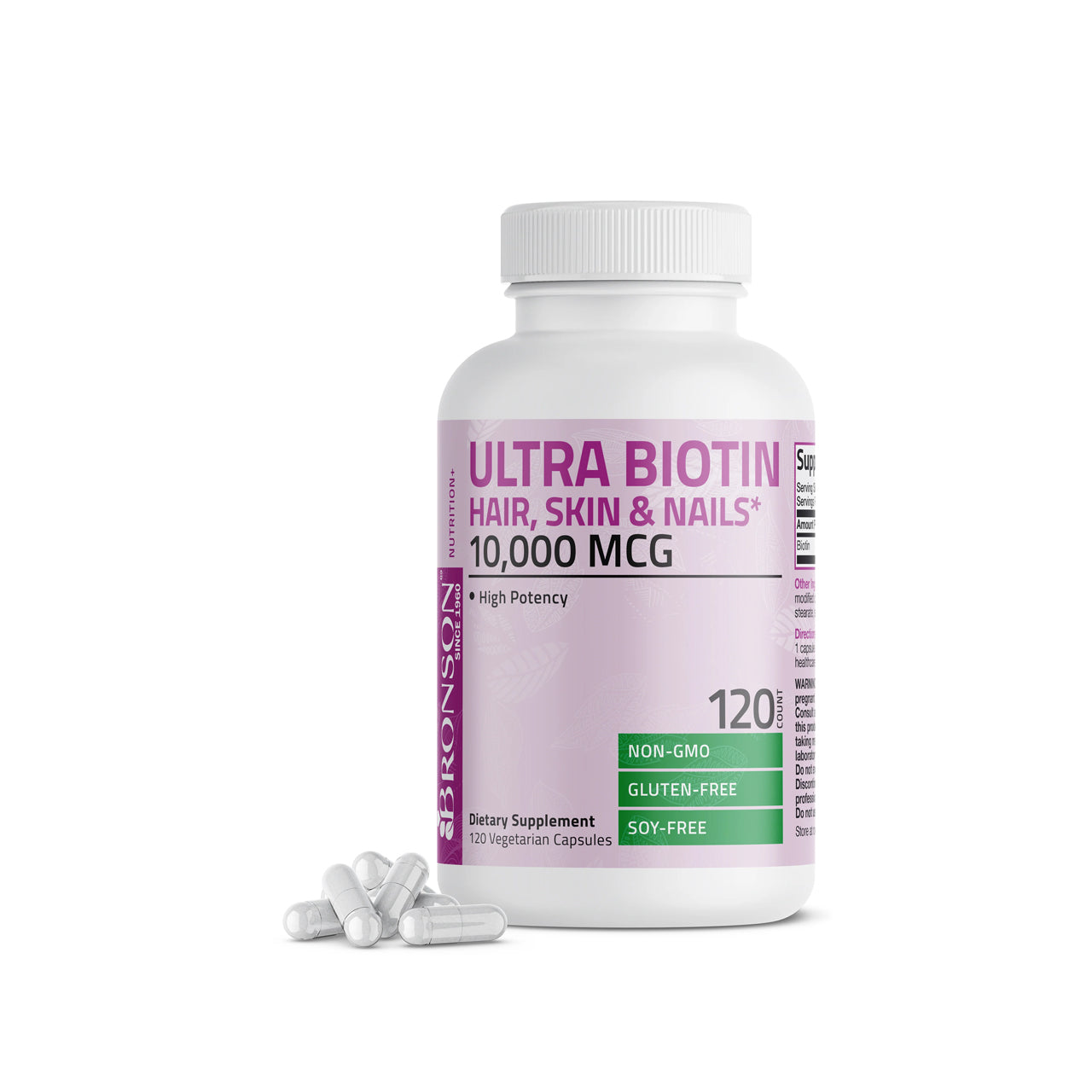 Ultra Biotin 10000 MCG 120 Capsules
