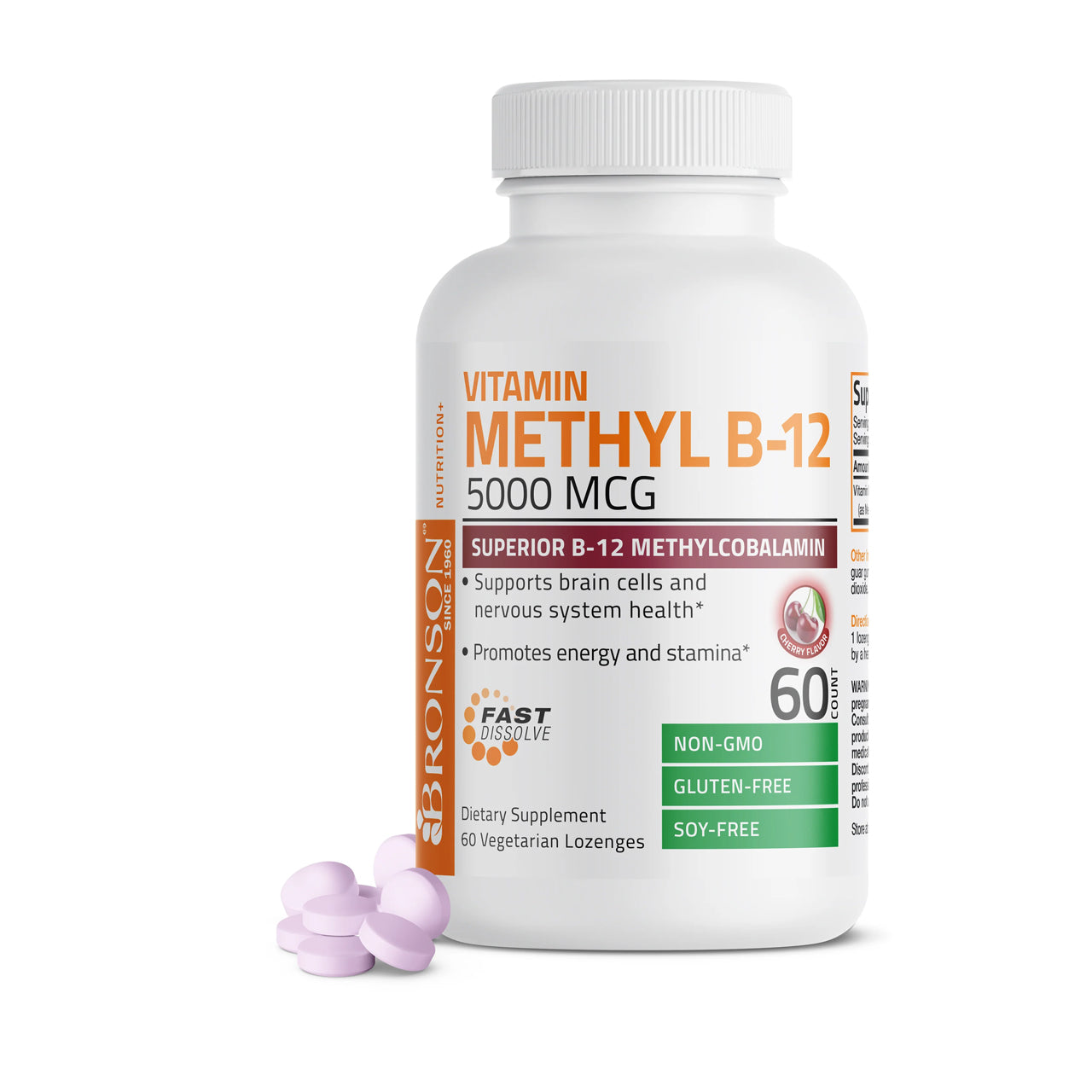 Vitamin Methyl B-12 5000 MCG 60 Capsules