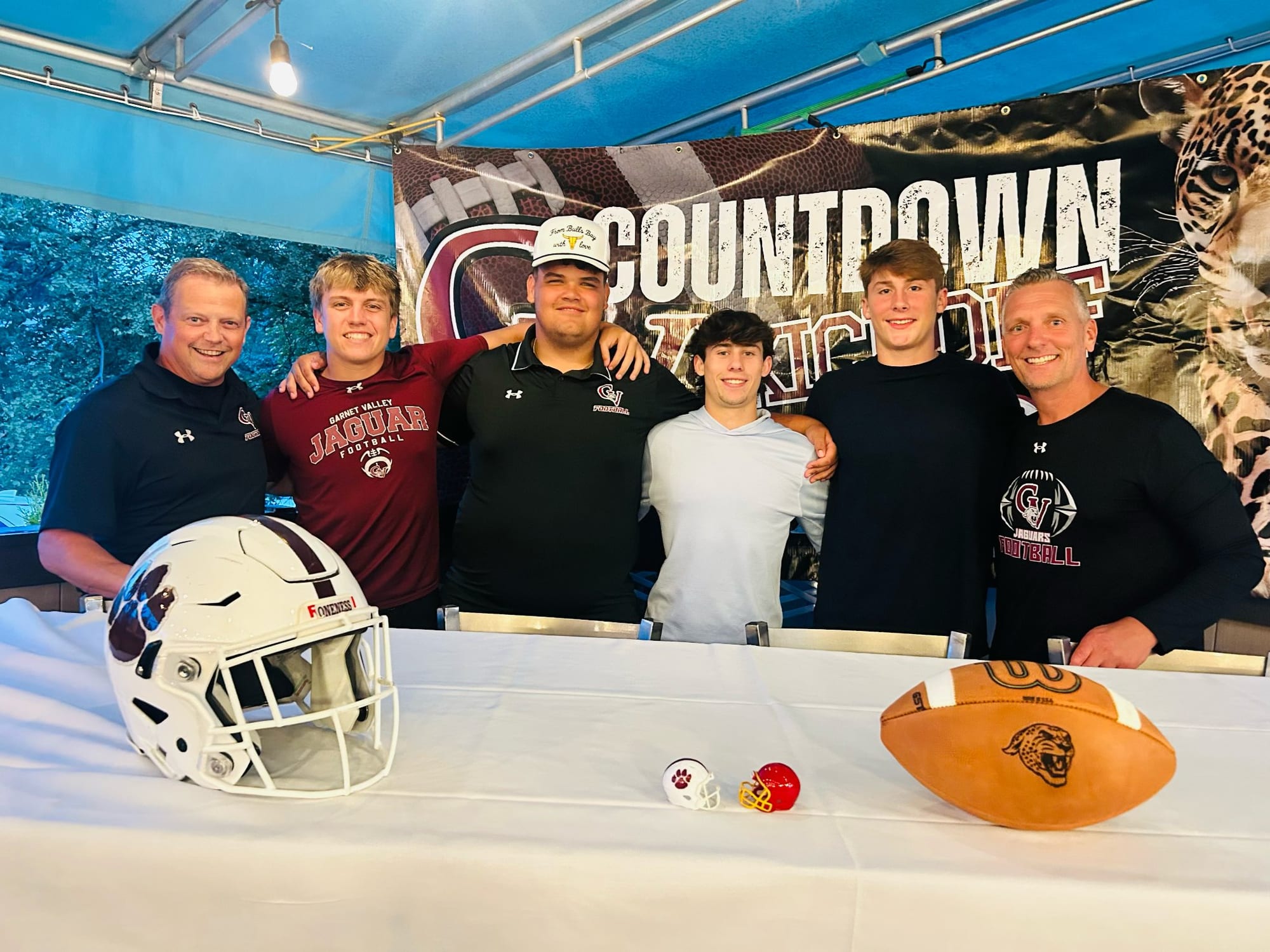 Garnet Valley Football Captains with Greg Mink and Scott Green