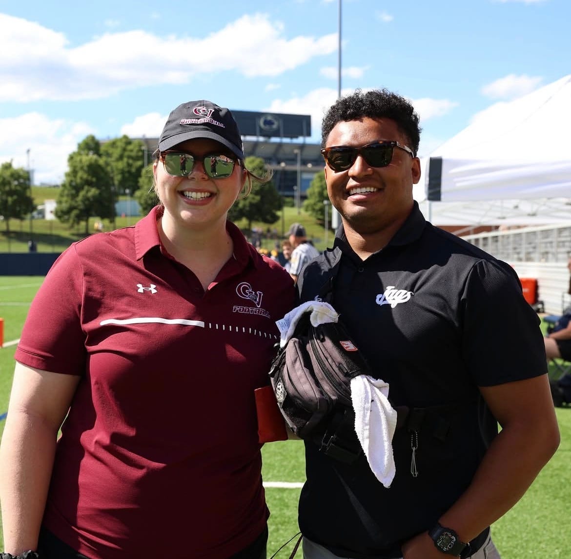 Hilary & Brandon (left to right) the GV High School Athletic Trainers