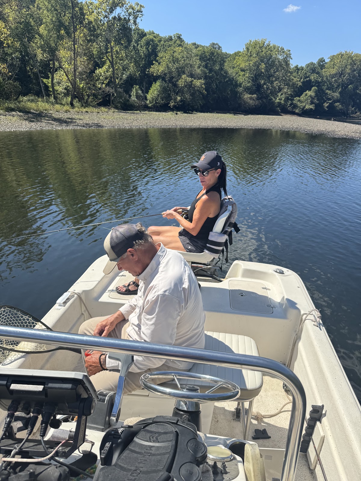 Lake Taneycomo guided boat fishing in October 2026