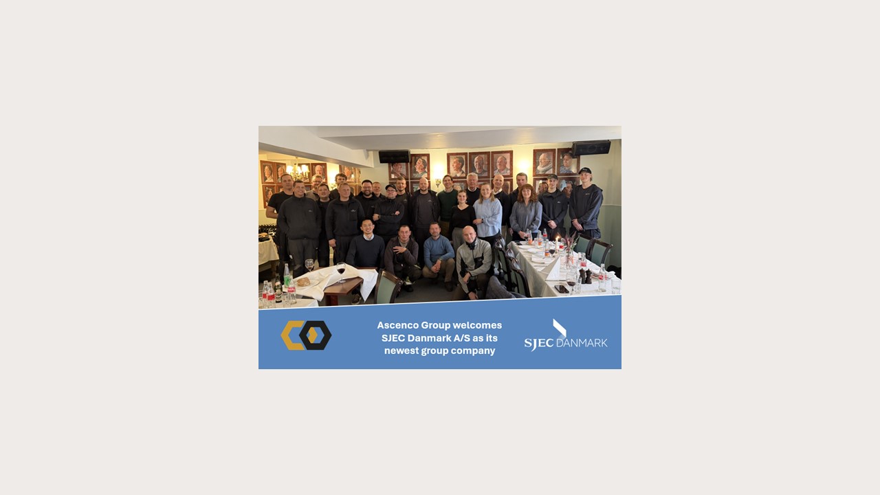 Ascenco Group AB (”Ascenco”) fortsätter expandera i Norden, etablerar sig i Danmark genom partnerskapet med SJEC Danmark.