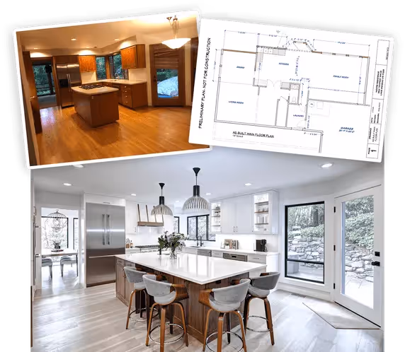 bEFORE AND AFTER KITCHEN  REMODEL PORTLAND