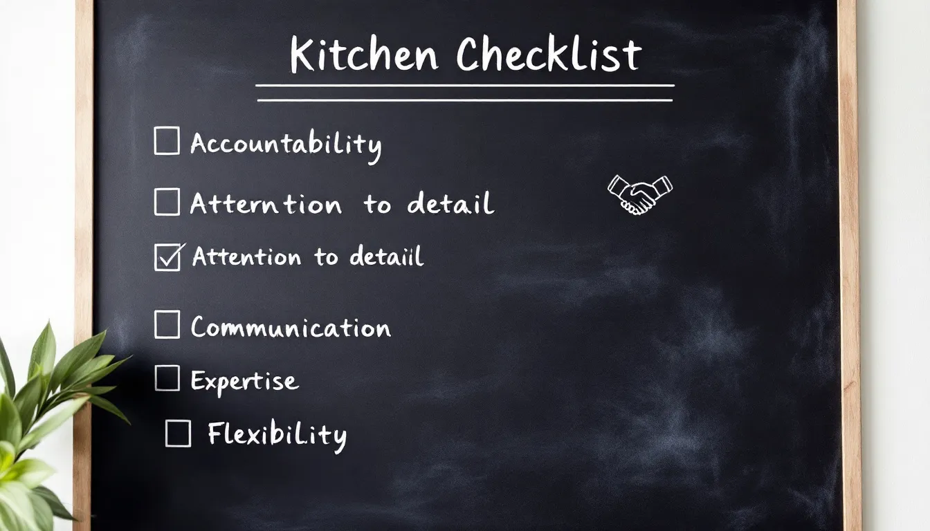 A checklist of qualities to look for in a kitchen remodeling contractor.