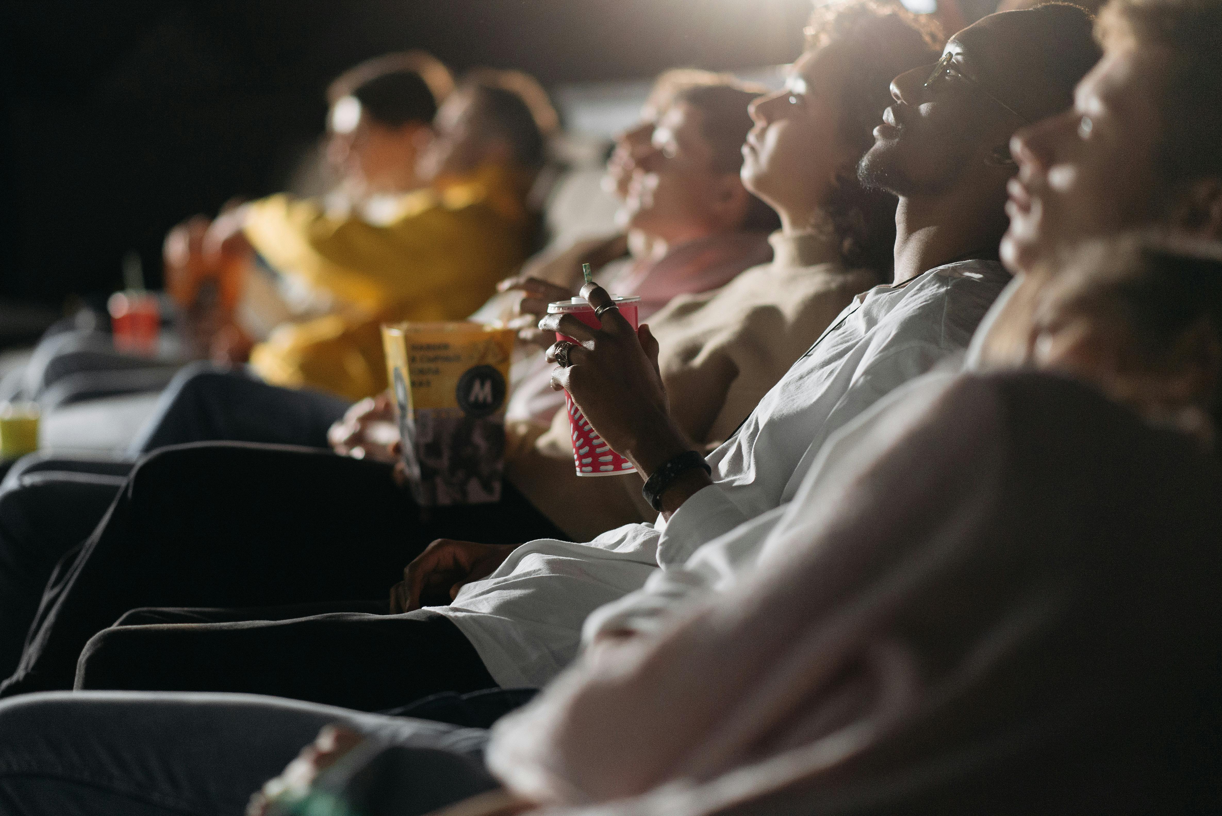 Audience in movie theater