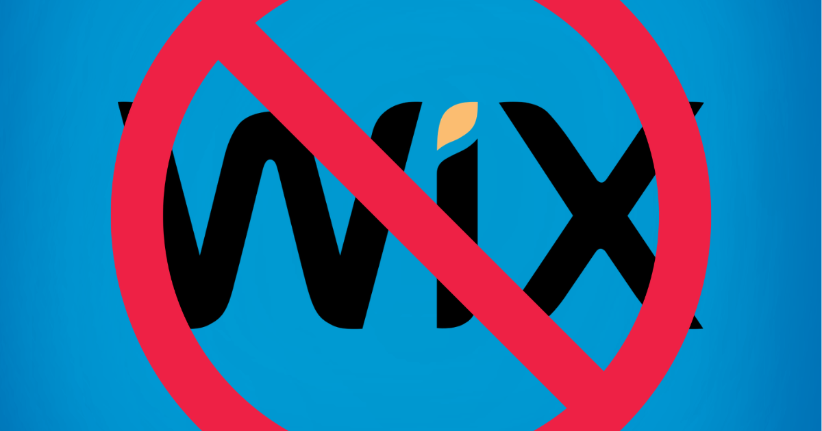 We support the Wix Boycott