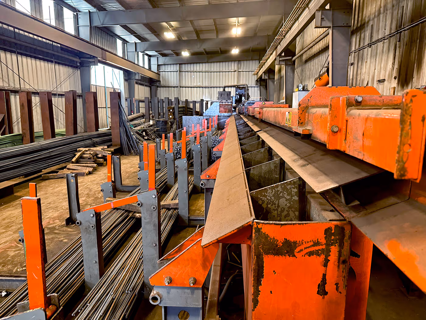 Brayman Precast reinforcing bar fabrication machine