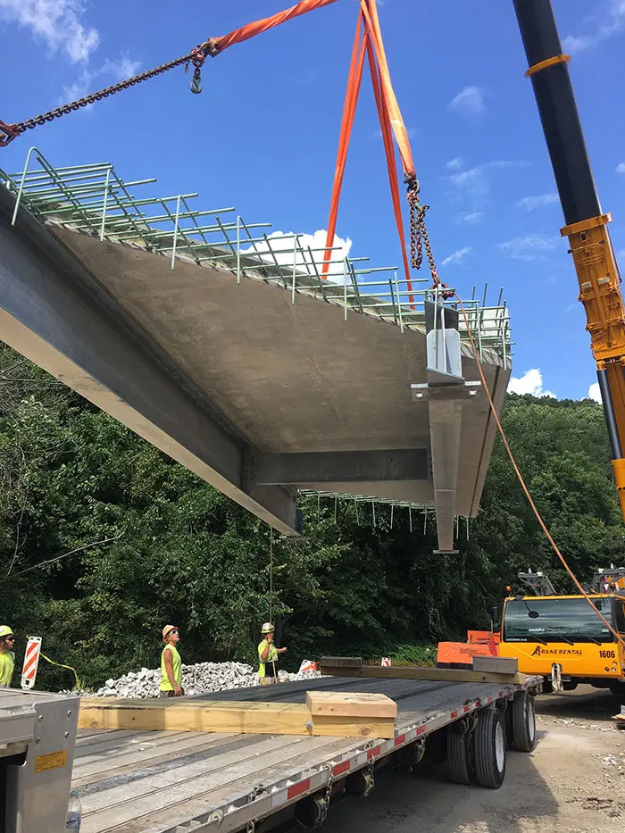 Custom concrete stair precast